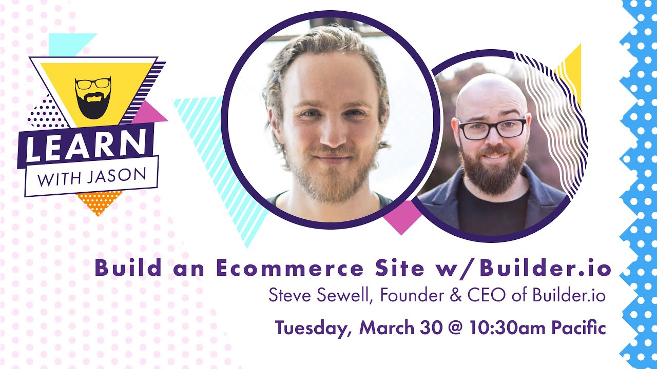 Create an Ecommerce Site Using Shopify, Next.js, and Builder.io (with Steve Sewell) — Learn With J